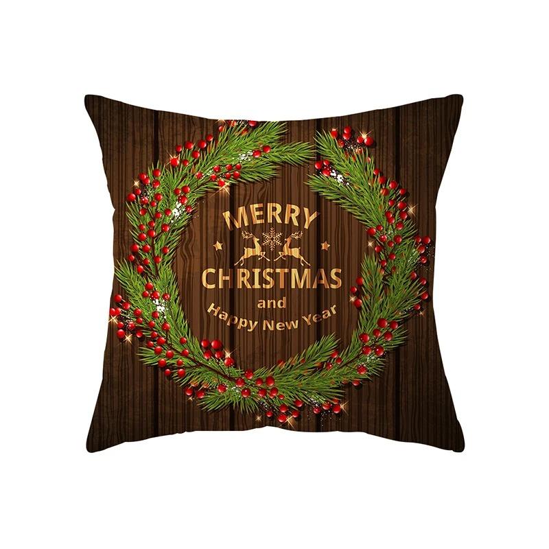 

Наволочки с рождественской тематикой Аксессуары для автомобиля Офис Санта-Клаус Гостиная Диван Домашние наволочки 40x40cm