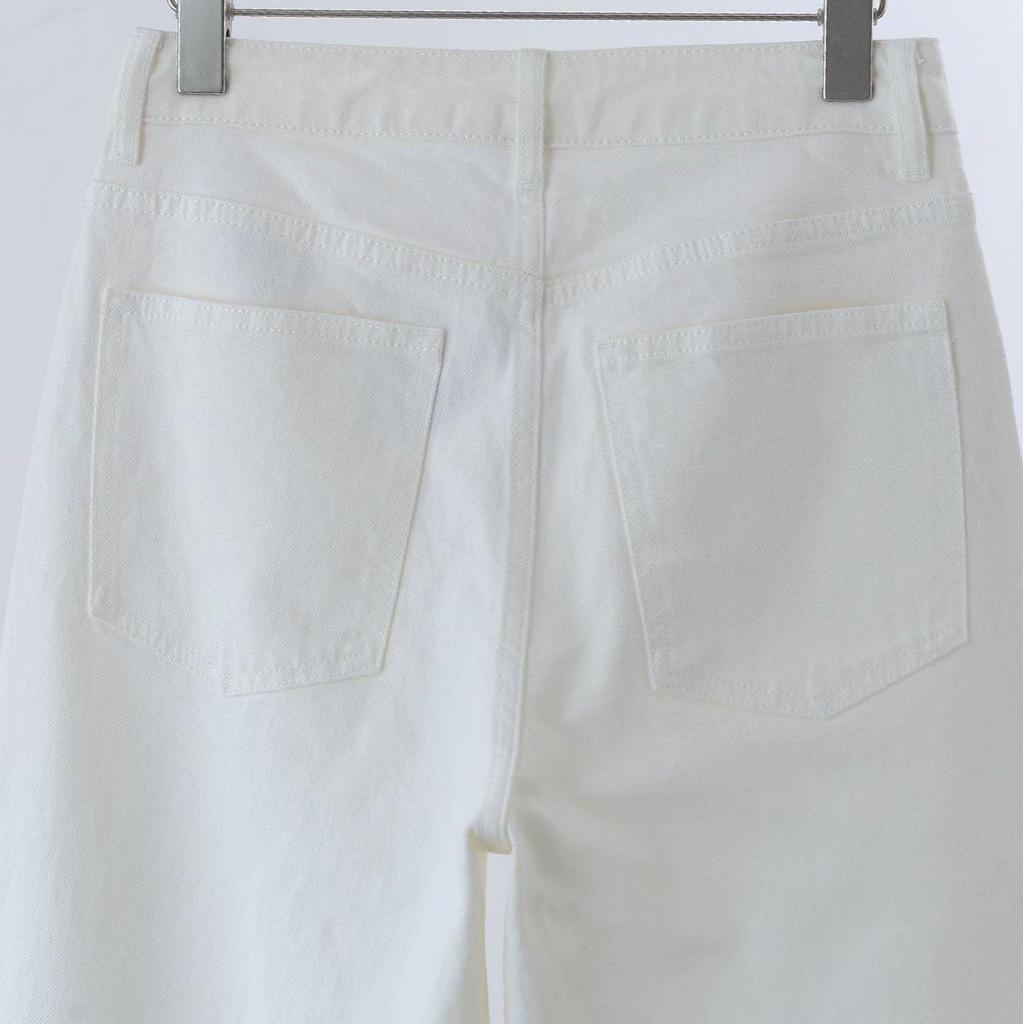 2025 Women's Cotton Stretch Denim Straight-Leg Jeans: Slimming & Versatile Casual Wide-Leg Pants