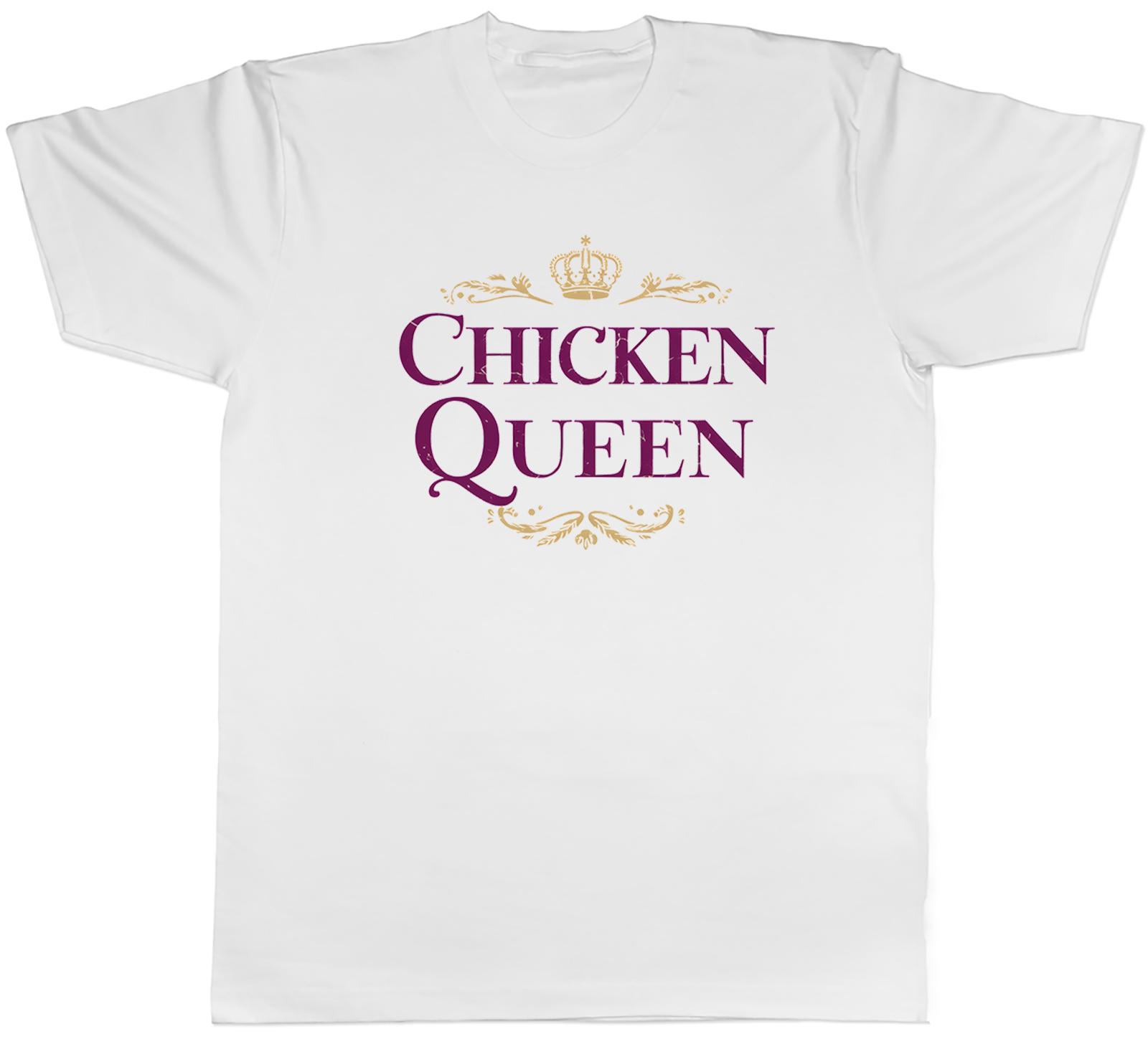 Chicken Queen Crown Emblem Unisexs TShirt Tee Gift Top S