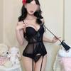 Sex Underwear Uniform Temptation Fish Bone Girdle Suspender Set Small Chest Gathering Sexy Underwear Pure Desire Free