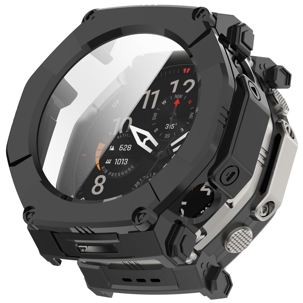 Tempered Glass Case For Amazfit T-Rex Ultra2 Smart Watch Full Cover Bumper for Amazfit T Rex Ultra 2 Shell Accessoies