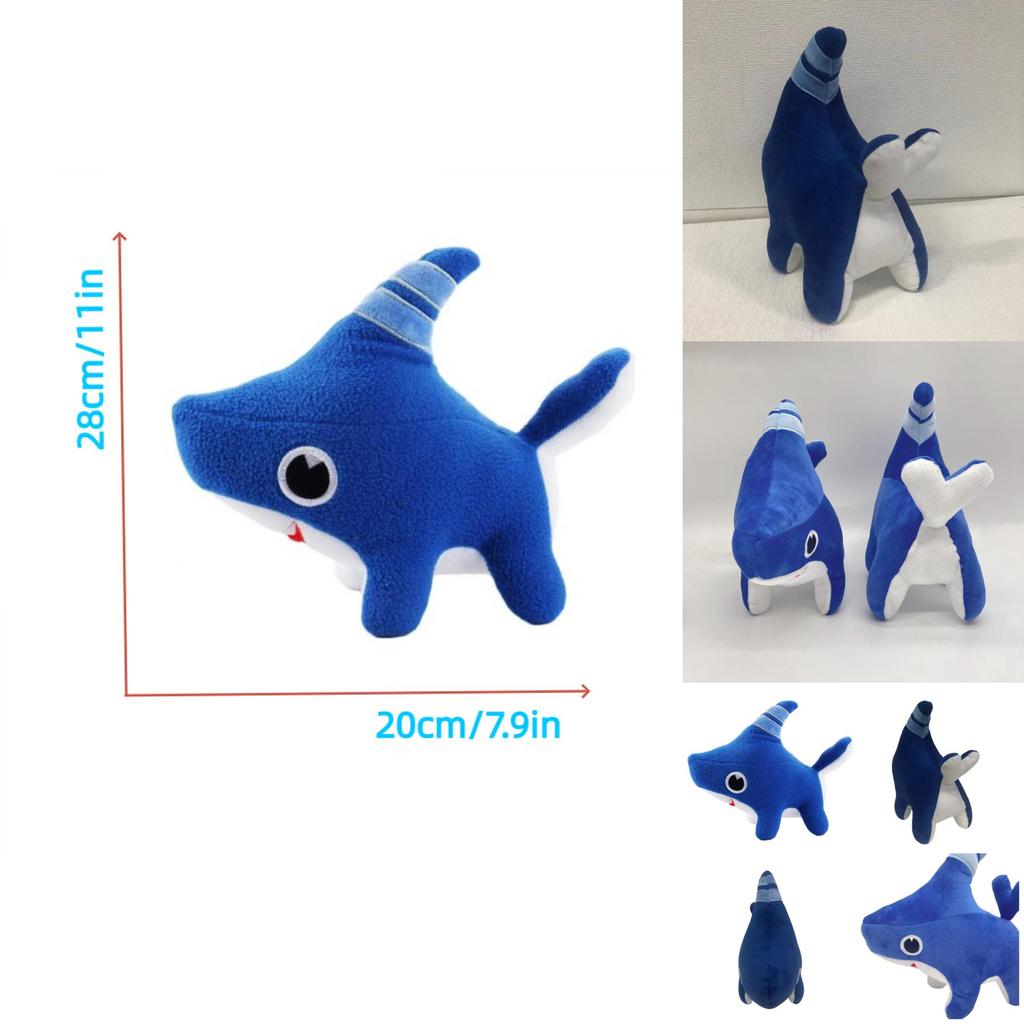 Adorable Stuffed Shark Dog Toy Soft And Cuddly For Children