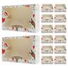 Christmas White Card Window Opening Cookie Box, Christmas Window Opening Pvc Integrated Discount-Free Gift Packaging Carton