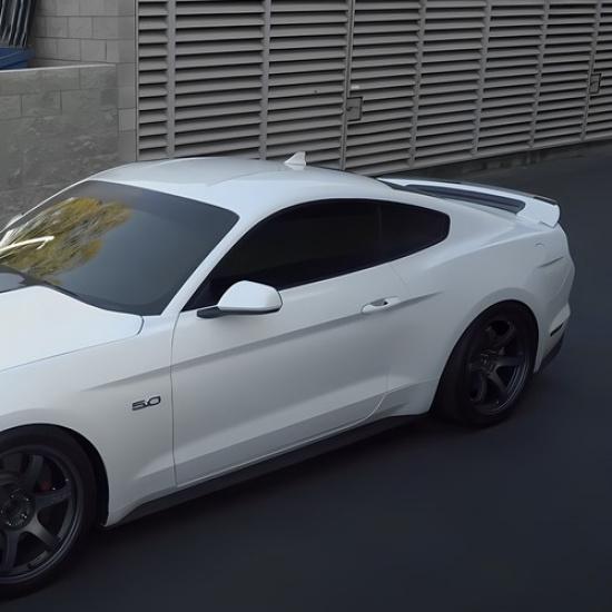 Fit For 2015- Mustang Oxford White LH Driver Door Handle Key Cover Cap Bezel