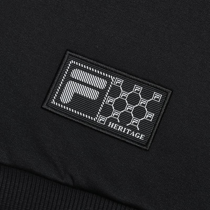New FILA Sweatshirt Men's Jet Black F11M518202FBK