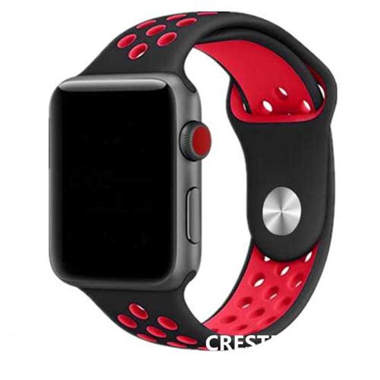 Pulseira de silicone esportiva para Apple Watch Band 42mm/44mm 38mm/40mm Iwatch 5 4 3 Pulseira Cinto Acessórios