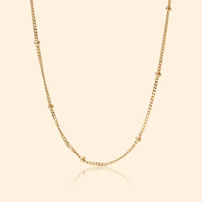 [14K gold] Emily Ball Chain Necklace