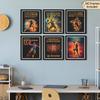 Motivational Quote Poster, pirational Sports Decor For Boys & Men's Room, Gift For Basketball Fans - Set Of 6, 8x10 In
