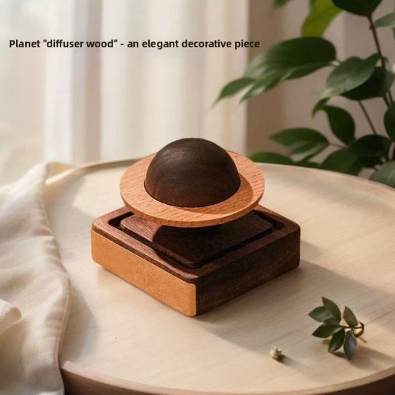 Conjunto de Presente Difusor de Incenso 1/2 Peças Difusor Órbita de Júpiter Difusor Planetário Artesanal de Noz para Aromaterapia Decoração para Amigos