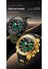Sanda Men's Multifunctional Waterproof Sport Watch with Dual Time Display