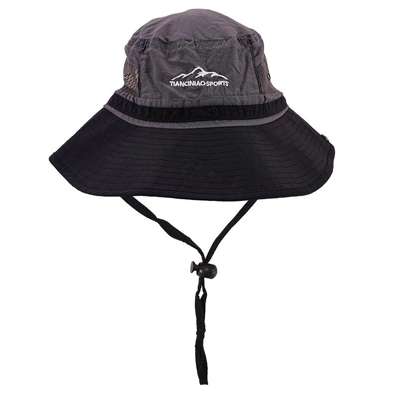 Unisex Outdoor Hiking Sun Protection Breathable Wide Brim Bucket Hat - UV Protection
