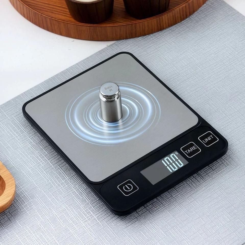 10kg/1g Kitchen Scale LCD Digital Display Electronic Table Scale Baking Gram Weight Scales For Personal Healthy Diet Food Scale