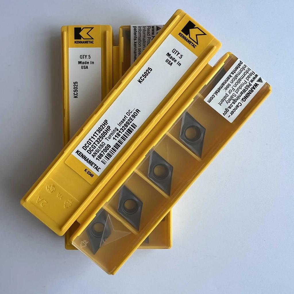 KENNAMETEL / DCGT11T302HP KC5025 / Original carbide blade 10 Pcs