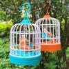 Parrot Cage Talking Electric Bird Realistic Voice Simulation Bird Cage  Parent-Child