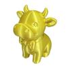 Yousheng 3D Printed Cow Figurine with Bow Tie, Cute Calf Statue, Minimalist Animal Model, Smiling Cow Ornament for Home Office Decor Gift