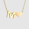 St. Delan DIY 3D Heart Necklace: Personalized Non-Fading Clavicle Chain