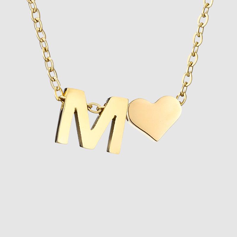 St. Delan DIY 3D Heart Necklace: Personalized Non-Fading Clavicle Chain