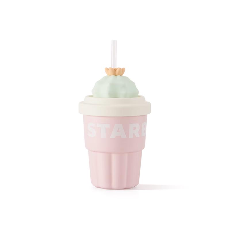 Starbucks Succulent Garden Pink Ceramic Straw Cup 415ml