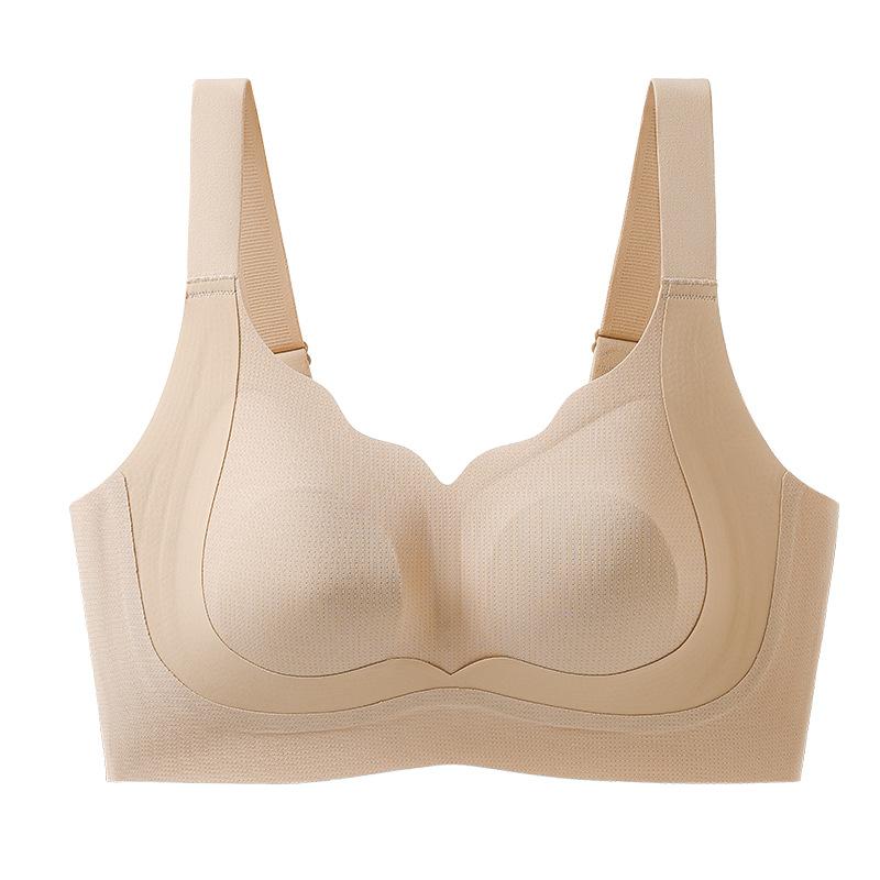 

Liquid foundation invisible underwear, pull big breasts, show small rabbit ears, no steel ring, anti-sagging large size bra M