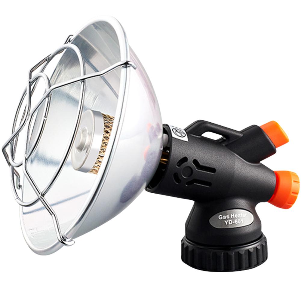 

Портативный пропановый обогреватель с защитной сеткой Мини-обогреватель для кемпинга из нержавеющей стали Безопасный обогреватель для палатки для рыбалки на открытом воздухе Кемпинга чёрный