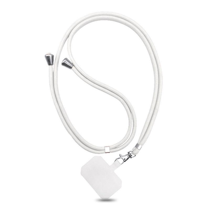 Phone Accessories Phone Hanging Cord Removable Colorful Neck Cord Adjustable Crossbody Patch Nylon Soft Rope Universal Anti-lost Phone Lanyard Strap