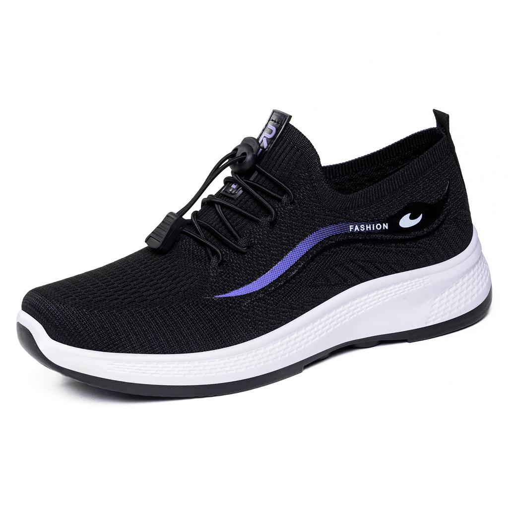 Women's Shoes Spring Couple Shoes Breathable Versatile Shock Absorbing Walking Shoes Comfortable Anti Slip Shoes Middle Aged Mom Shoes