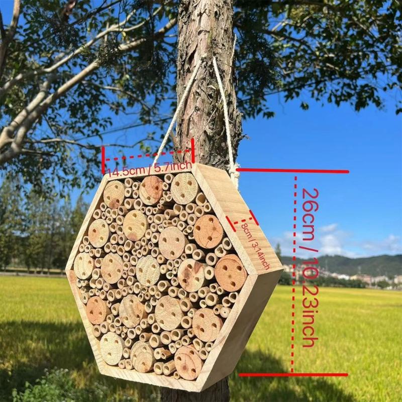 Climate Proof Wooden Creature Nesting Unit With Temperature Control Features And Varied Width footpaths For Diverse Types