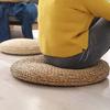 Household Japanese-style Straw Weaving Sitting Cushion Rustic Round Tatami Futon Thickened Breathable Straw Braid Mat Meditation