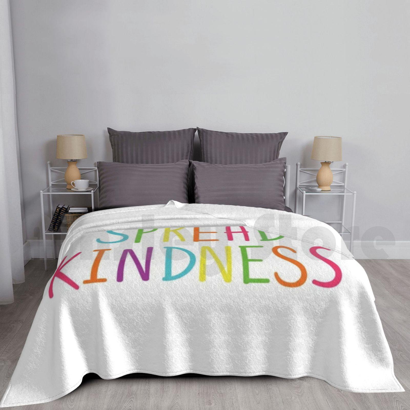Blanket Spread Kindness Anti Bully Teacher Student Awareness 414 Kindness Be Kind Spread Size: 75*100cm, Weight: 230 GSM