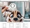 Lustiger Erdmännchen-Duschvorhang Niedliches Tier Lustig Interessant Tierwelt Haus Badezimmer Dekor Haken