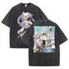 Hot Sale Anime Peripherals Frieren: Beyond Journey's End Graphic Print T-Shirt Men Women Streetwear Fashion Vintage Washed Cotton Summer New Tee