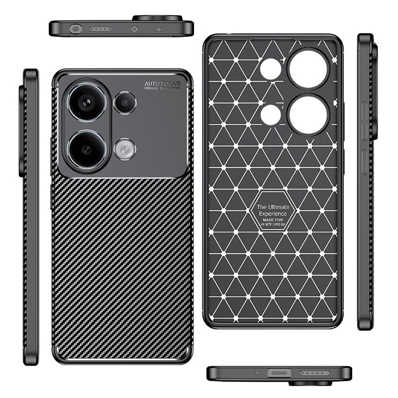 For Xiaomi Redmi Note 13 Pro 4G/Poco M6 Pro 4G TPU Case Phone Cover Carbon Fiber Texture