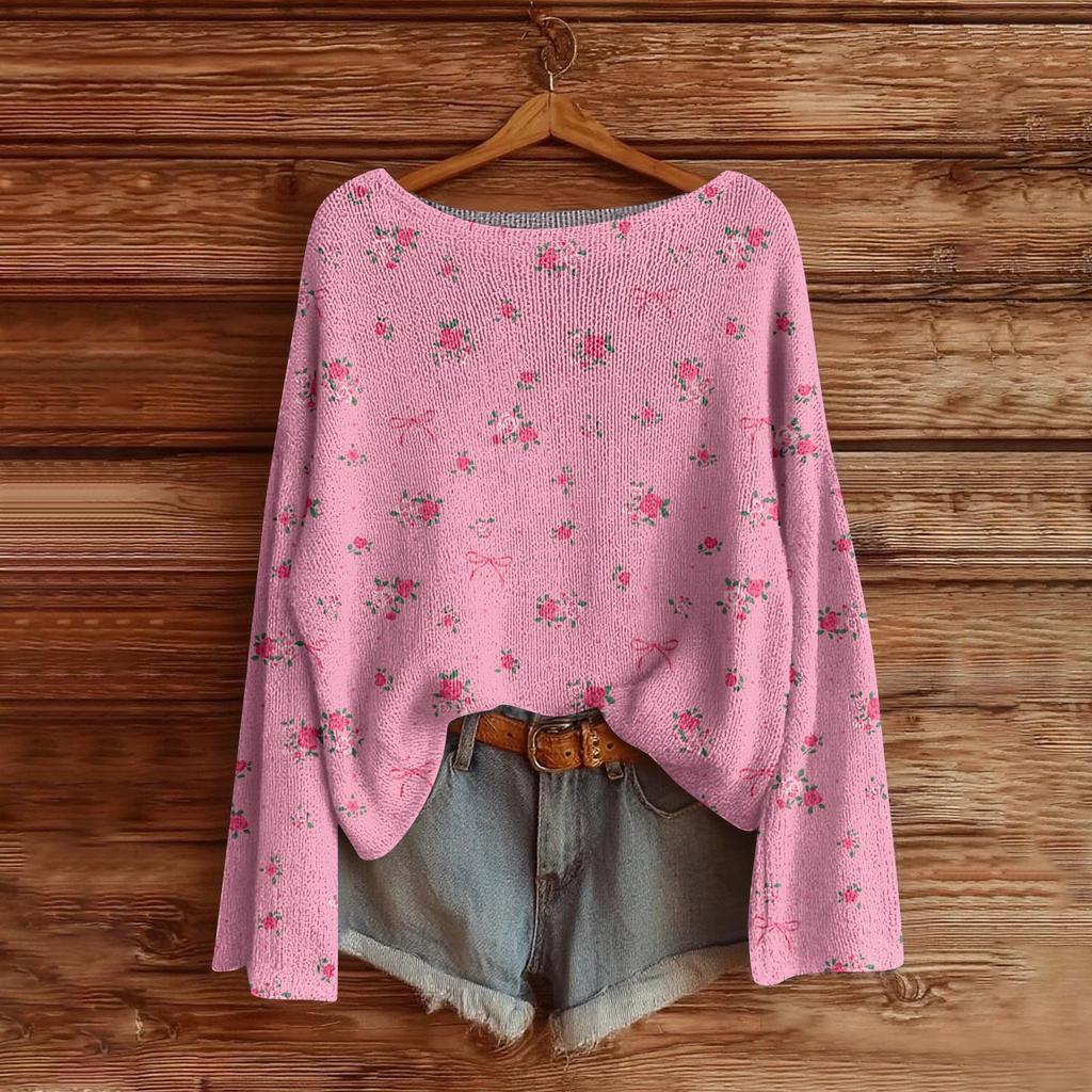 Women's Fashion Long Sleeve Christmas Snowman Snowflake Print Jacket Cardigan