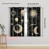 2pcs   Curtain Set 2D Print Astrology Crescent Moon Phase Galaxy Celestial Polyester Woven (without Rod) Decorations Outdoor