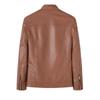 Winter Men's Warm Leather Jacket Korean Version of Casual and Fashionable Versatile Men's Jacket Leather Jacket Plus Velvet Leather Jacket