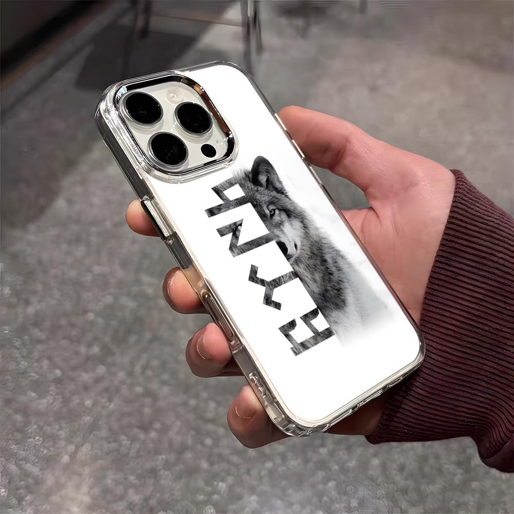 Turk Wolf Turkey Flag Phone Case For IPhone 17 Air 16 E 15 14 13 12 11 Plus Pro Max Electroplated Transparent Soft Shell