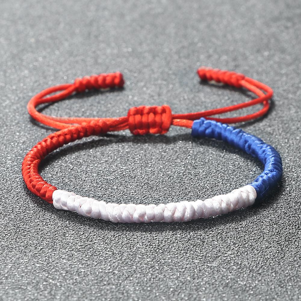 France Chile Netherland Flag String Bracelet Women Coulorful Rope Braided Bangles Men High Quality Bracelets Couple Jewelry Gift