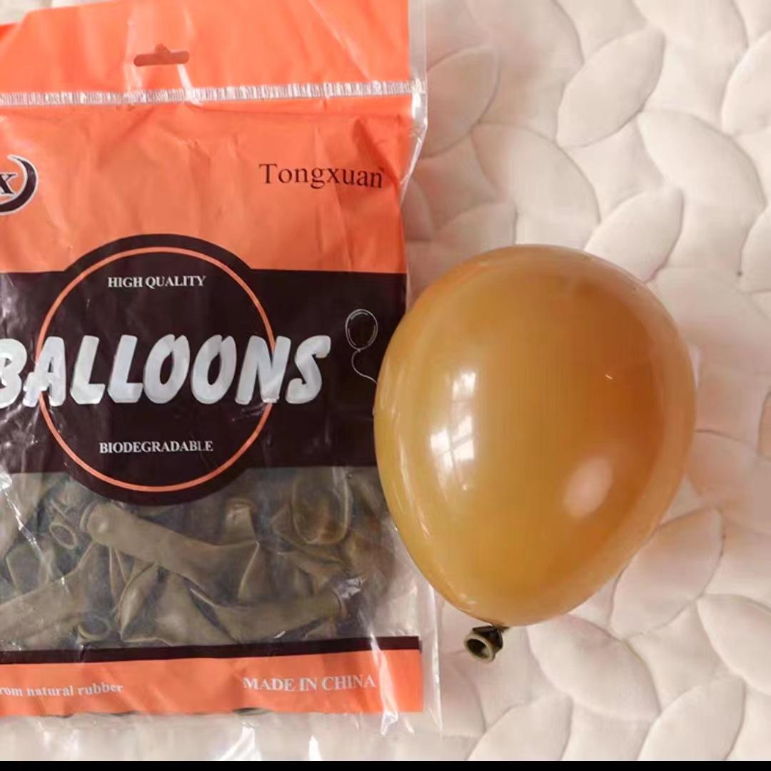 

Винтажный 5-дюймовый воздушный шар Tx Tongxuan цвета бобовой пасты, утолщенный, ретро-розовый, какао, авокадо-зеленый латексный шар 100 5-inch retro card machine colors