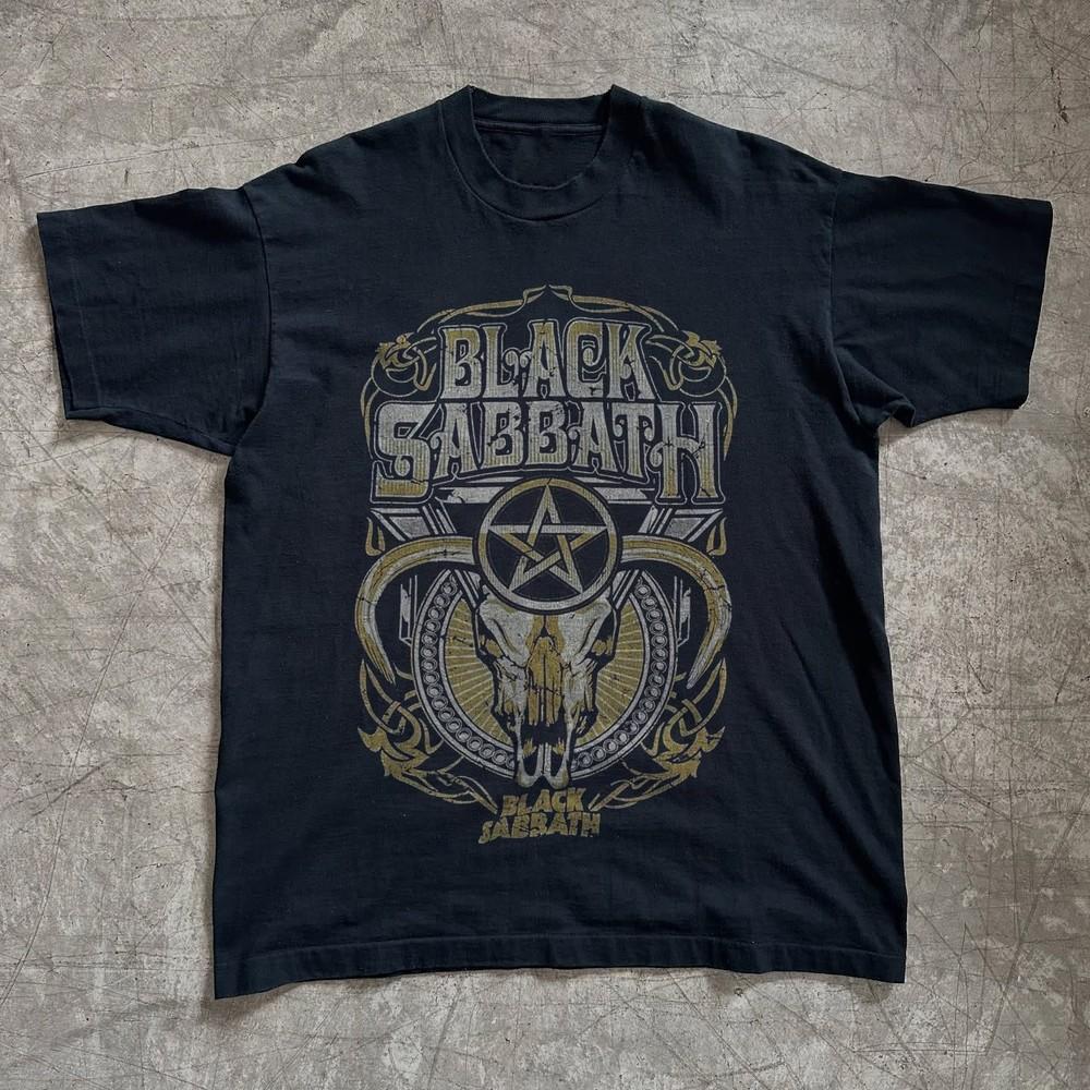 Редкий! Футболка Black Sabbath, Унисекс черная хлопковая футболка, Размер S-5XL Унисекс футболка S