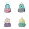 Kids Fashionable Backpack Color Block Design Large Capacity Bag Kindergarten