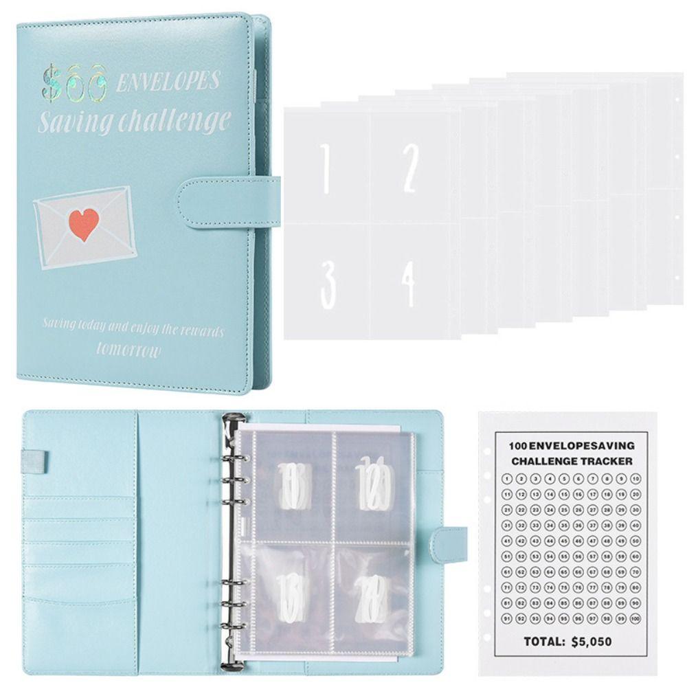 

with Cash 100 Envelope Challenge Binder PU Budget Binder Children