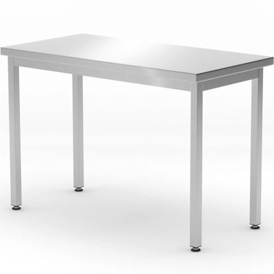 Table and Worktop for the Kitchen, Central Steel, Budget Line, 1000 X 600 X 850 Mm, Hendi 817070