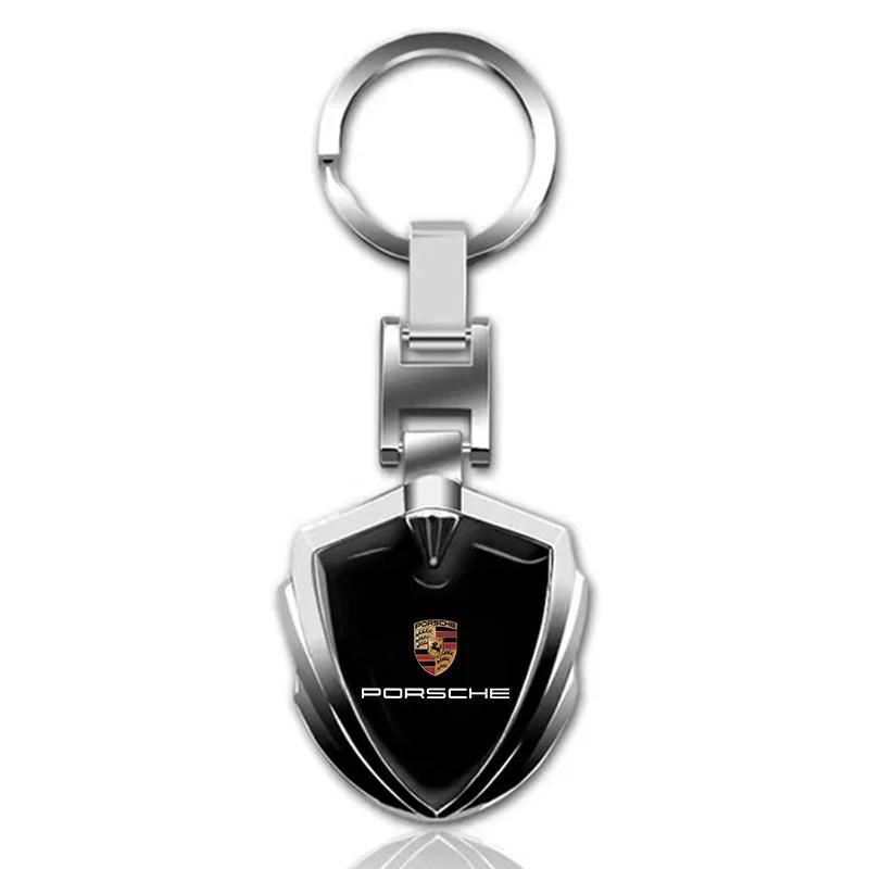 

3D Metal Car Styling Keychain Key Chain Key Rings Pendant For Porsche Boxster Cayenne Panamera Macan Cayman 911 918 996 917