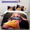 3pcs KPop Demon Hunters MIRA2 Design Cover Set - HD Printed Bedding with 1 Cover and 2 Pillowcases - Perfect for Home and Dorm Decor