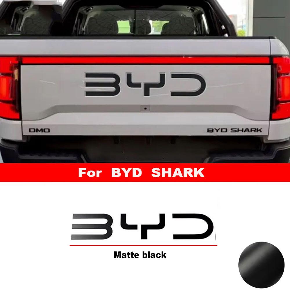 

1PC Car Trunk Vinyl Sticker For BYD Shark Accessories матовый черный