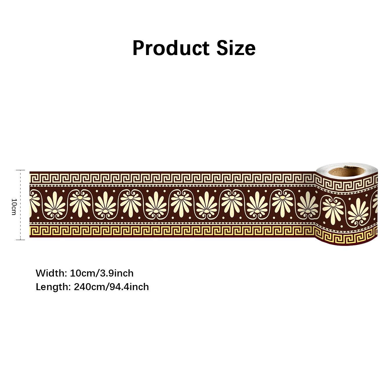 

Самоклеящаяся линия талии, декоративная полоса, плинтус для ванной комнаты, напольная плитка, водостойкая наклейка на стену, 10 см * 240 см