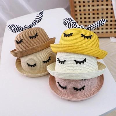 Eye Rabbit Ears Baby Boy Girl Bucket Hat Kids Beach Caps Summer Sun Hat Infant Toddler Caps