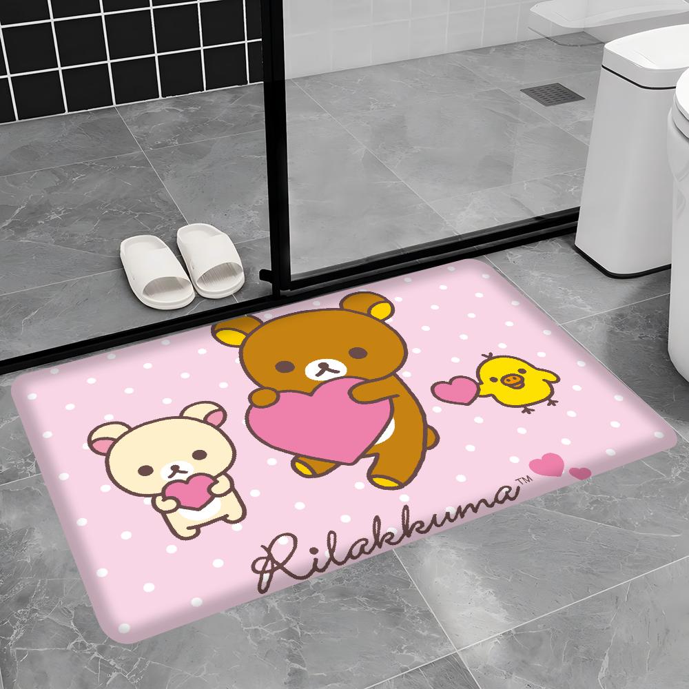 Rilakkuma Floor Mat Cheaper Anti-slip Modern Living Room Balcony Printed Bedside Mats