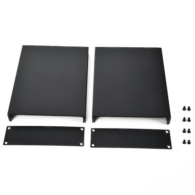 Elektronisches Projekt Aluminiumkasten PCB Instrumentenkühlungsgehäuse Gehäuse 33x114x150mm Schwarz