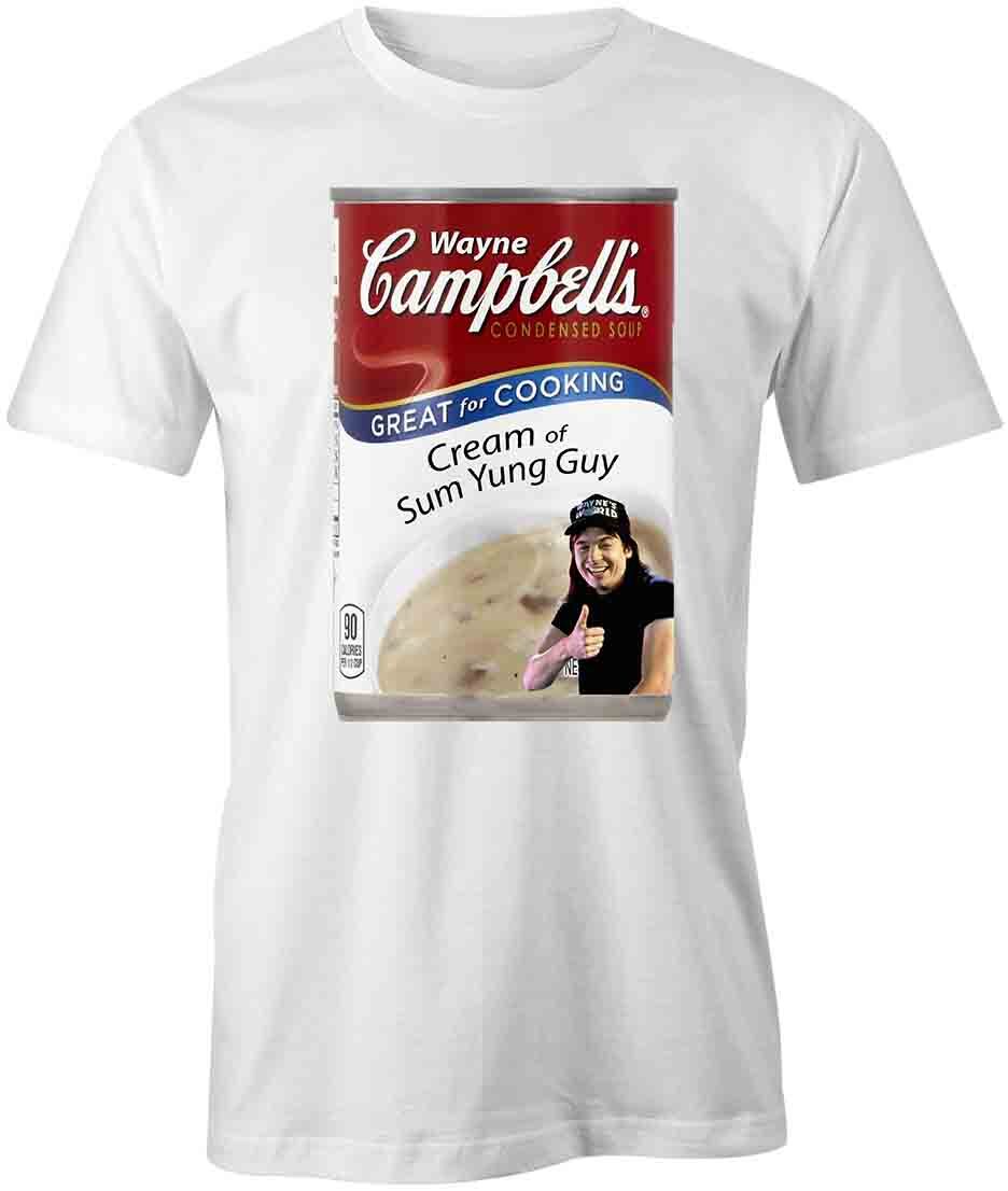 WAYNE CAMPBELLS CREAM OF SUM TShirt Tee Printed Graphic T-Shirt Gift S1WCB009 S